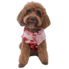 Red Pink Flower Petal Leaves Dog Sweater by pakminggu