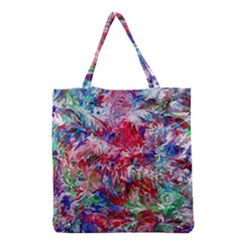 Flow Iv Grocery Tote Bag by kaleidomarblingart