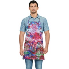 Flow Iv Kitchen Apron by kaleidomarblingart