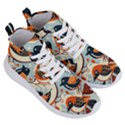 Vintage Birds pattern Women s Lightweight High Top Sneakers View3