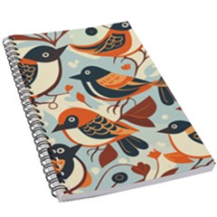 Vintage Birds Pattern 5 5  X 8 5  Notebook by Valentinaart