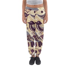 Vintage Birds Pattern Women s Jogger Sweatpants by Valentinaart