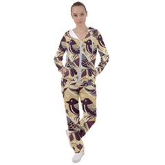 Vintage Birds Pattern Women s Tracksuit by Valentinaart