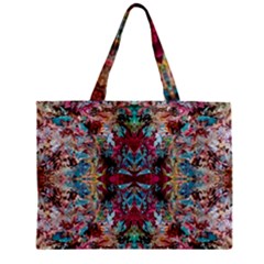 Blended Arabesque Zipper Mini Tote Bag by kaleidomarblingart