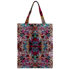 Blended Arabesque Zipper Classic Tote Bag by kaleidomarblingart