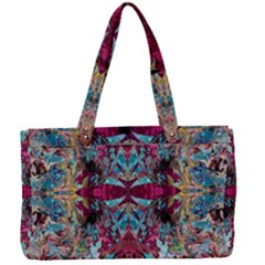 Blended Arabesque Canvas Work Bag by kaleidomarblingart