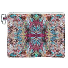 Blended Arabesque Canvas Cosmetic Bag (xxl) by kaleidomarblingart