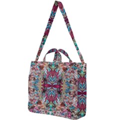 Blended Arabesque Square Shoulder Tote Bag by kaleidomarblingart