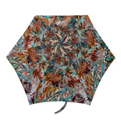 Pour Blend  Mini Folding Umbrellas by kaleidomarblingart