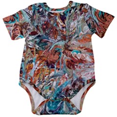 Pour Blend  Baby Short Sleeve Bodysuit by kaleidomarblingart