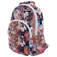 Pour Skin  Rounded Multi Pocket Backpack by kaleidomarblingart