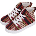 Textile Pattern Abstract Fabric Kids  Hi-Top Skate Sneakers View2