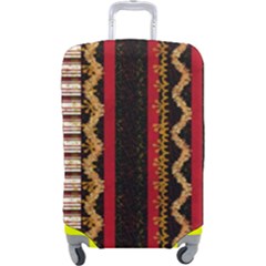 Textile Pattern Abstract Fabric Luggage Cover (large) by pakminggu