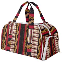 Textile Pattern Abstract Fabric Burner Gym Duffel Bag by pakminggu