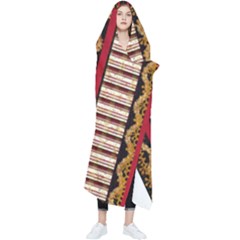 Textile Pattern Abstract Fabric Wearable Blanket by pakminggu