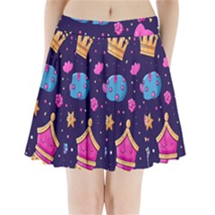 Pattern Royal Crowns Pleated Mini Skirt by pakminggu