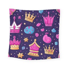 Pattern Royal Crowns Square Tapestry (small)