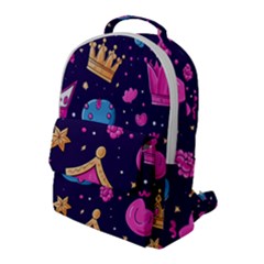 Pattern Royal Crowns Flap Pocket Backpack (large) by pakminggu