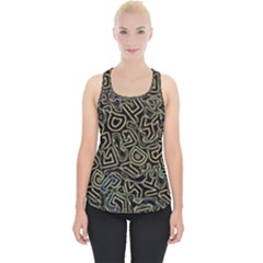 Pattern Abstract Runes Graphic Piece Up Tank Top by pakminggu