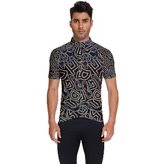 Pattern Abstract Runes Graphic Men s Short Sleeve Cycling Jersey