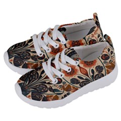 Flower Leaves Floral Kids  Lightweight Sports Shoes by pakminggu