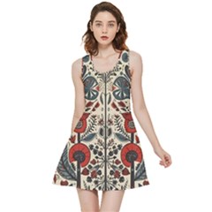 Flowers Leaves Floral Inside Out Reversible Sleeveless Dress by pakminggu