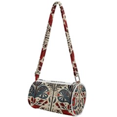 Flowers Leaves Floral Mini Cylinder Bag