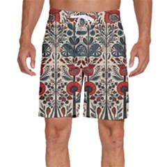 Flowers Leaves Floral Men s Beach Shorts