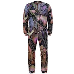 Flowers Iris Plant OnePiece Jumpsuit (Men)