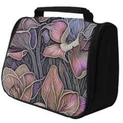 Flowers Iris Plant Full Print Travel Pouch (Big)