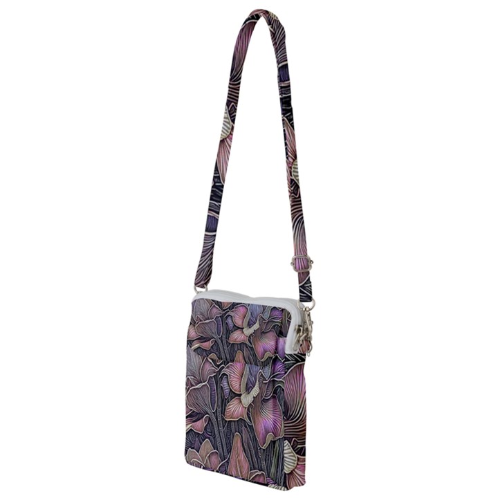 Flowers Iris Plant Multi Function Travel Bag