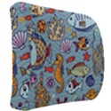 Cartoon Underwater Seamless Pattern With Crab Fish Seahorse Coral Marine Elements Back Support Cushion View2