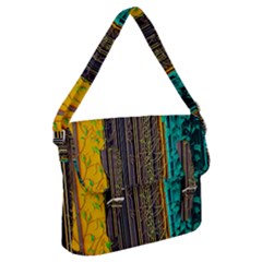 Wisteria Vine Garden Flowers Buckle Messenger Bag