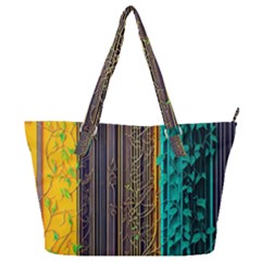 Wisteria Vine Garden Flowers Full Print Shoulder Bag