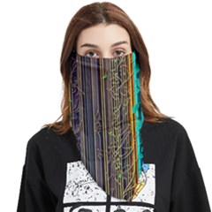 Wisteria Vine Garden Flowers Face Covering Bandana (Triangle)