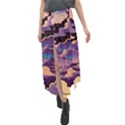 Fluffy Clouds Night Sky Velour Split Maxi Skirt View1