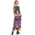 Fluffy Clouds Night Sky Velour Split Maxi Skirt View2