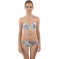 Vine Vineyard Plants Nature Wrap Around Bikini Set by uniart180623