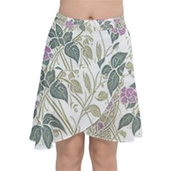 Vine Vineyard Plants Nature Chiffon Wrap Front Skirt by uniart180623