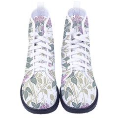 Vine Vineyard Plants Nature Women s High-top Canvas Sneakers by uniart180623