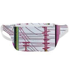 Poles Wires Waist Bag  by uniart180623