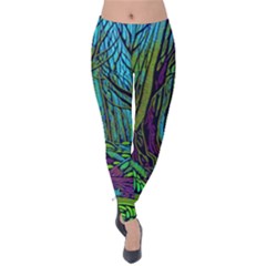 Spectral Forest Nature Velvet Leggings by uniart180623