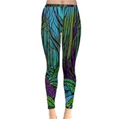 Spectral Forest Nature Inside Out Leggings by uniart180623