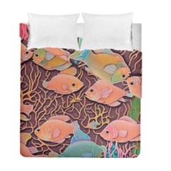 Tropical Fish Duvet Cover Double Side (full/ Double Size) by uniart180623