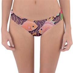 Tropical Fish Reversible Hipster Bikini Bottoms by uniart180623