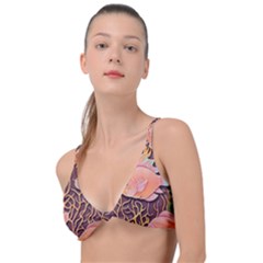 Tropical Fish Knot Up Bikini Top by uniart180623