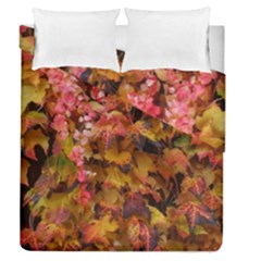 Red and Yellow Ivy  Duvet Cover Double Side (Queen Size)