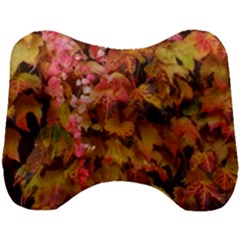 Red And Yellow Ivy  Head Support Cushion by okhismakingart