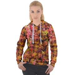 Red And Yellow Ivy  Women s Overhead Hoodie by okhismakingart