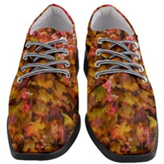 Red And Yellow Ivy  Women Heeled Oxford Shoes by okhismakingart